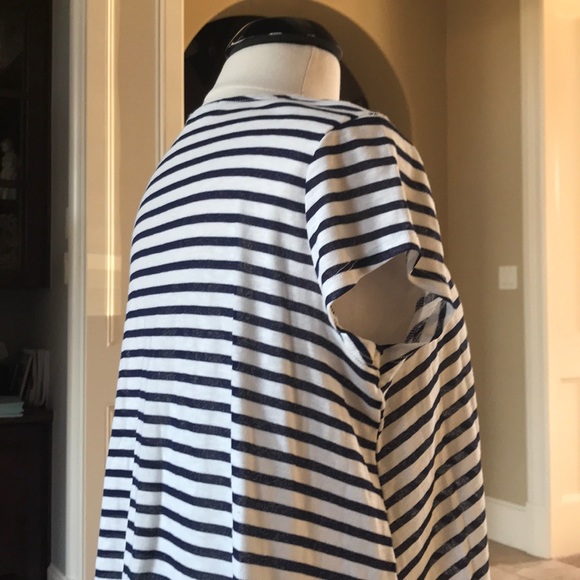 Altar’d State Navy blue and cream striped shirt - Picture 5 of 8